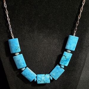 Artisan Turquoise Sea Sediment Jasper Necklace